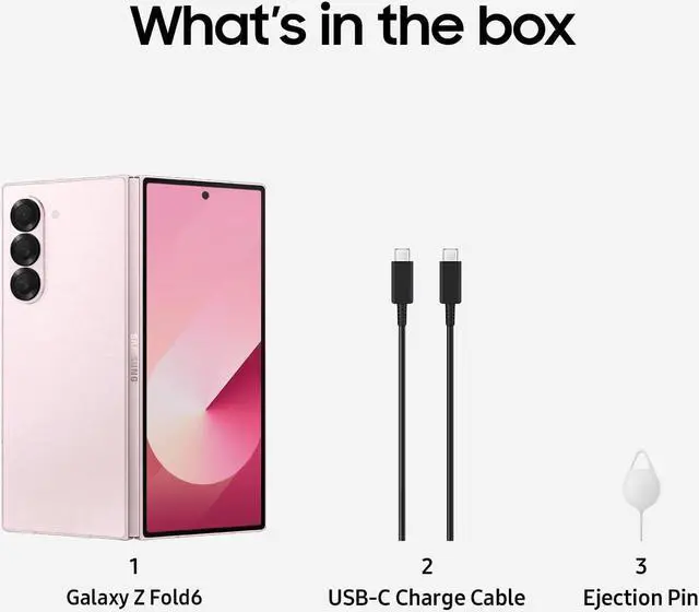 Alt view image 2 of 2 - SAMSUNG Galaxy Z Fold 6 AI Cell Phone, 512GB Unlocked Android Smartphone, Circle to Search, Handsfree Live Interpreter, AI Photo Edits, Large Screen, 2024 Pink