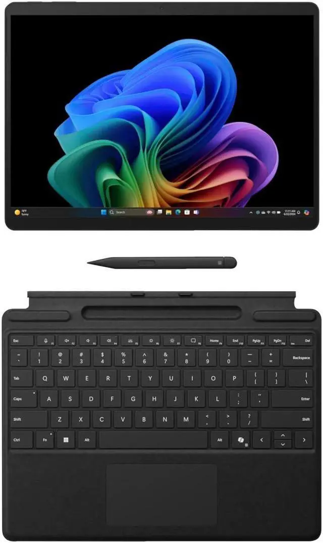 Main image of Microsoft Surface Pro Copilot+ PC Bundle - 13" OLED PixelSense Flow 2880 x 1920 Touchscreen- Qualcomm Snapdragon X Elite (12 core) Processor - Windows 11 - Graphite