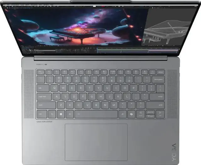 Alt view image 4 of 6 - Lenovo - Yoga Slim 7i Aura Edition - Copilot+ PC - 15.3 3K Touchscreen Laptop - Intel Core Ultra 7 - 16GB Memory - 1TB SSD - Luna Gray Notebook