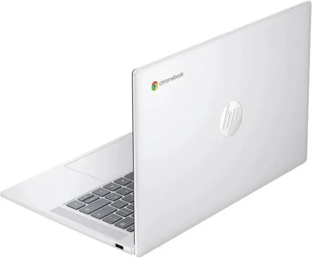 Alt view image 2 of 5 - HP Chromebook 14 inch Laptop Intel Processor N200 4GB RAM 128GB UFS Glacier Silver