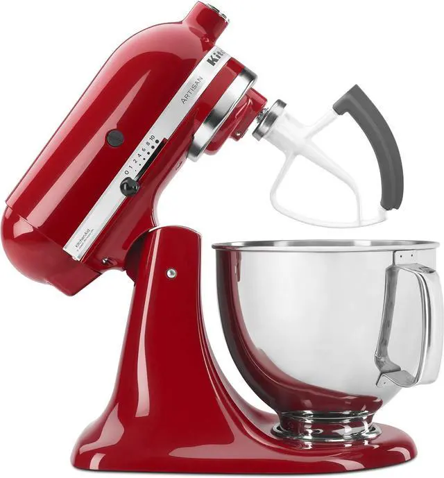 Alt view image 3 of 3 - KitchenAid KSM150FEER Value Bundle Artisan 5 Quart Stand Mixer, Empire Red