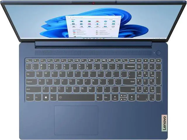 Alt view image 5 of 9 - Lenovo IdeaPad Slim 3 15.6 inch FHD Touch Windows Laptop AMD Ryzen 7-7730U 16GB RAM 512GB SSD Abyss Blue