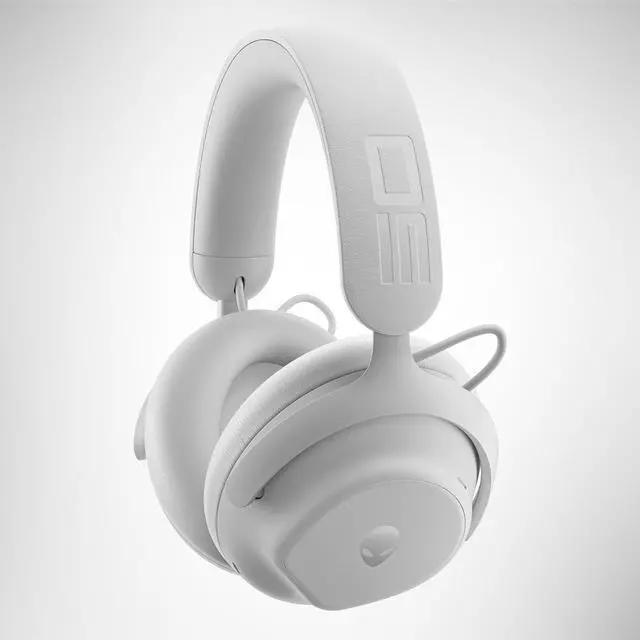 Alt view image 3 of 3 - Alienware Pro Wireless Gaming Headset - Wired/Wireless, Bluetooth 5.3, 15 Minute Fast Charging, Audio Output 20 Hz, Battery Talk Time (ANC on) Up to 24 Hrs (Bluetooth), Lunar Light