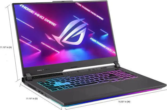 Alt view image 4 of 5 - ASUS ROG Strix G17 17.3" FHD 144Hz Gaming Laptop AMD Ryzen 9-7845HX NVIDIA GeForce RTX 4070 16GB DDR5 1TB SSD Eclipse Gray (2024)