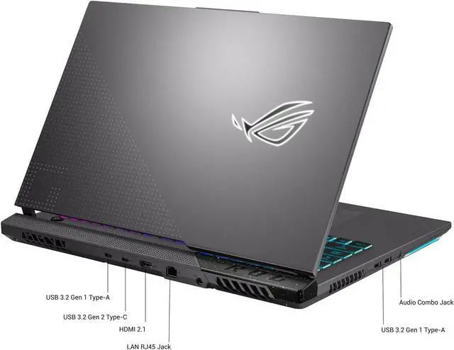 Alt view image 2 of 5 - ASUS ROG Strix G17 17.3" FHD 144Hz Gaming Laptop AMD Ryzen 9-7845HX NVIDIA GeForce RTX 4070 16GB DDR5 1TB SSD Eclipse Gray (2024)