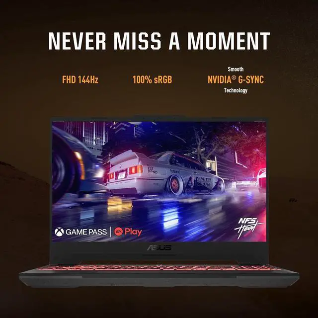Alt view image 2 of 7 - ASUS TUF Gaming A15 Gaming Laptop, 15.6 FHD 144Hz, 100% sRGB Display, GeForce RTX 4050, AMD Ryzen 7 7435HS, 16GB DDR5, 512GB PCIe SSD, Wi-Fi 6, Windows 11, FA507NUR-AS73