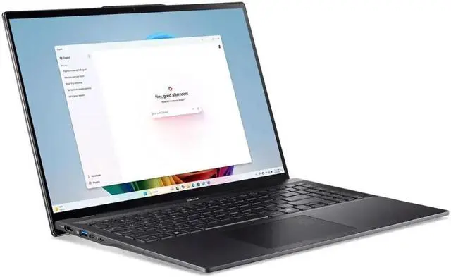 Alt view image 3 of 5 - Acer - Swift 16 AI - 16" 3K OLED Touch Laptop - Copilot+ PC  Intel Core Ultra 7 Series 2  16GB Memory  1TB SSD - Ice Black