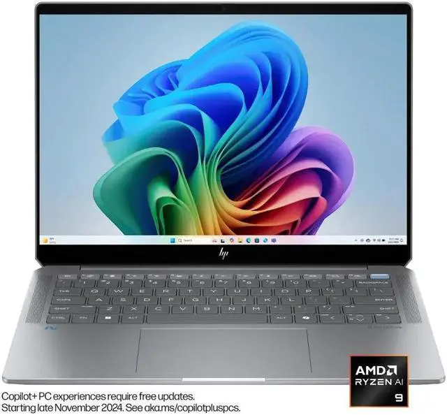 Alt view image 2 of 4 - HP - OmniBook Ultra - Copilot+ PC - 14" 2.2K Touch-Screen Laptop - AMD Ryzen AI 9 365 - 32GB Memory - 1TB SSD - Meteor Silver
