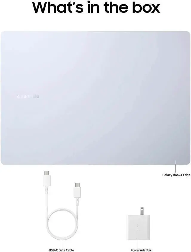 Alt view image 5 of 7 - Samsung - Galaxy Book4 Edge - Copilot+ PC - 16" AMOLED Touch-Screen Laptop - Snapdragon X Elite 3.8Ghz- 16GB Memory- 1TB Storage - Sapphire Blue