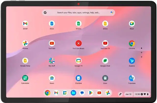 Alt view image 5 of 6 - Lenovo - Duet 11 Chromebook - 11" 2K LCD Touchscreen 2-in-1 Tablet - MediaTek Kompanio 838 - 4GB RAM - 128GB - eMMC with keyboard - Luna Gray