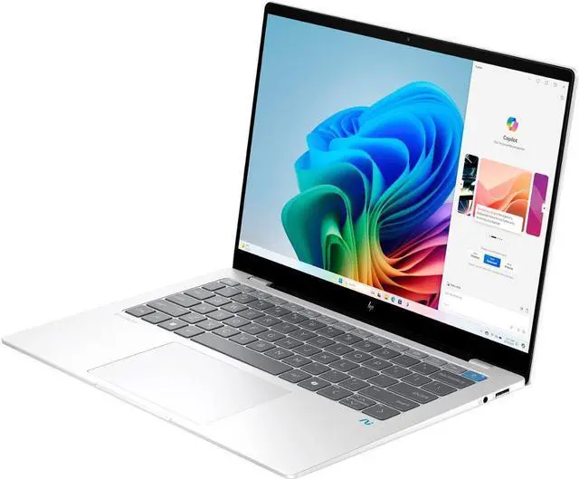 Alt view image 2 of 4 - HP - OmniBook X - Copilot+ PC - 14" 2.2K Touch-Screen Laptop - Snapdragon X Plus - 16GB Memory - 512GB SSD - Glacier Silver