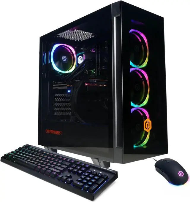 Main image of CyberPowerPC Gamer Supreme Gaming Desktop, AMD Ryzen 7 8700F, 32GB, AMD Radeon RX 7800 XT 16GB, 2TB SSD, Black, SLC7100WST