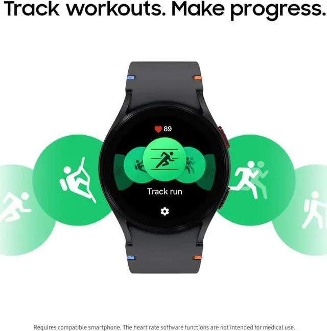 Alt view image 2 of 2 - SAMSUNG Galaxy Watch FE 40mm LTE AI Smartwatch w/Fitness Tracking, BIA Sensor, Personalized HR Zones, Heart Rate Tracker, Sleep Monitor, 2024, Black