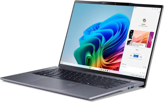 Alt view image 2 of 5 - Acer Swift Go 14 AI Copilot+ PC | 14.5" 2.5K 120Hz Display | Unlock AI Experiences | Qualcomm Snapdragon X Plus 8-Core Processor | 16GB RAM | 1TB Gen 4 SSD | Wi-Fi 7 | Windows 11 Home | SFG14-01-X006