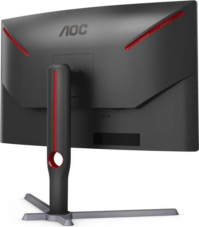 Alt view image 3 of 6 - AOC CQ27G4H 27" Curved Gaming Monitor, QHD 2K 2560x1440, 1500R VA, 180Hz 0.5ms, AMD FreeSync Premium, Height Adjustable Stand, Xbox PS5 Switch Compatiable, 3-Year Zero-Bright-dot