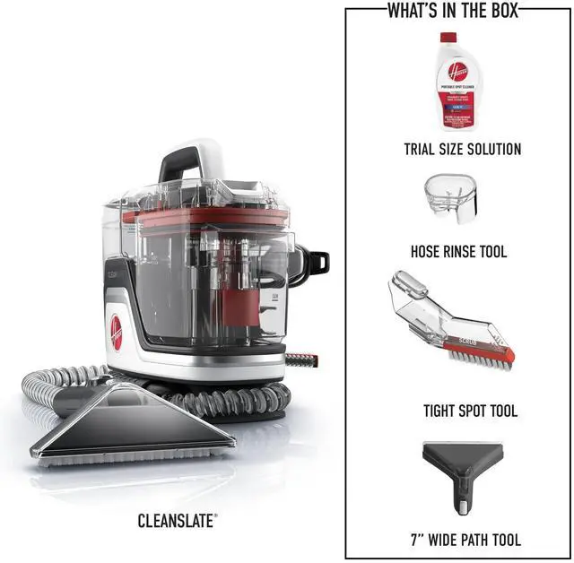 Alt view image 2 of 2 - Hoover CleanSlate Portable Carpet and Upholstery Pet Spot Cleaner, FH14010, 1 Count