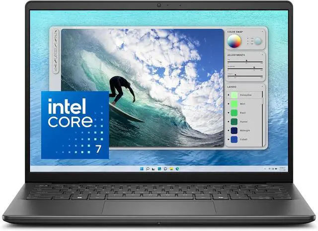 Main image of Dell Inspiron 5440 Laptop - 14.0-inch 16:10 FHD+ (1920 x 1200) Display, Intel Core 7-150U Processor, 16GB DDR5 RAM, 1TB SSD, Intel Graphics, Windows 11 Home, Onsite Service - Carbon Black