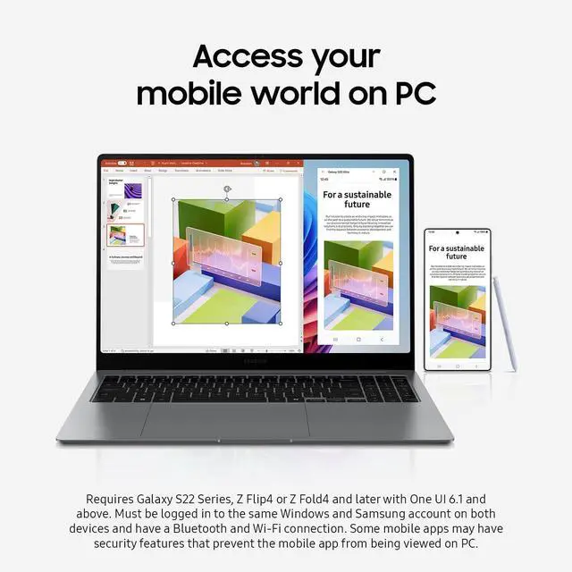 Alt view image 2 of 5 - SAMSUNG 15.6 Galaxy Book5 360 Copilot AI Laptop PC Computer, FHD AMOLED Touchscreen, 16GB / 512GB, Dolby Atmos Quad Speakers, All-Day Battery Life, NP750QHA-KA1US, Gray