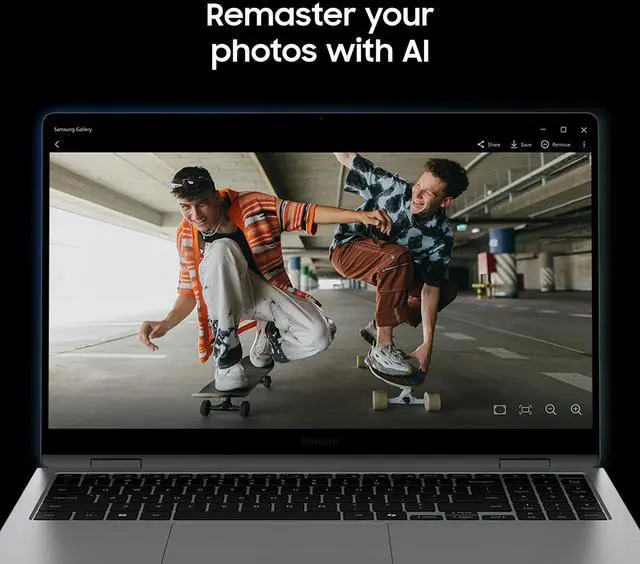 Alt view image 4 of 5 - SAMSUNG 15.6 Galaxy Book5 360 Copilot AI Laptop PC Computer, FHD AMOLED Touchscreen, 16GB / 512GB, Dolby Atmos Quad Speakers, All-Day Battery Life, NP750QHA-KA1US, Gray