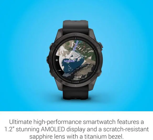Alt view image 4 of 6 - Garmin epix Pro (Gen 2) Sapphire Edition, 42mm, High Performance Smartwatch, Advanced Training Technology, Built-in Flashlight, Black