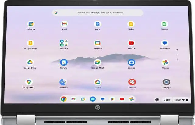 Alt view image 3 of 4 - HP - 14" 2-in-1 Full HD Touch-Screen Chromebook Plus Laptop with Google AI - Intel Core i3 - 8GB Memory - 256GB UFS - Meteor Silver
