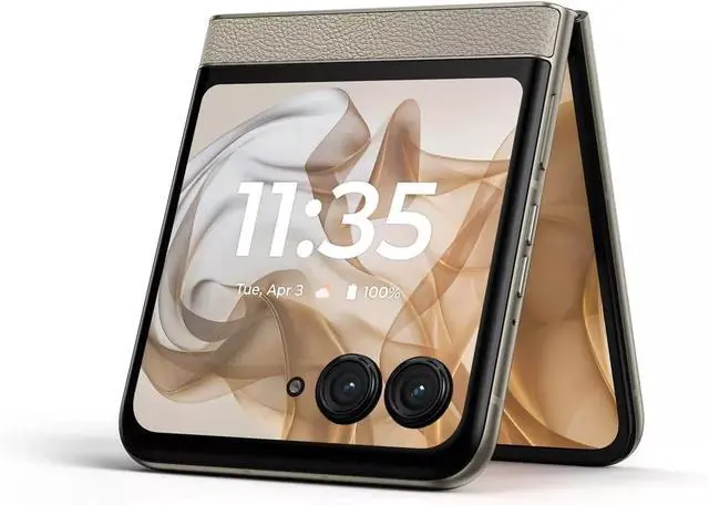 Alt view image 3 of 6 - Motorola razr | 2024 | Unlocked | Made for US 8/256GB | 50MP Camera | Beach Sand Unlocked Smartphone Cell