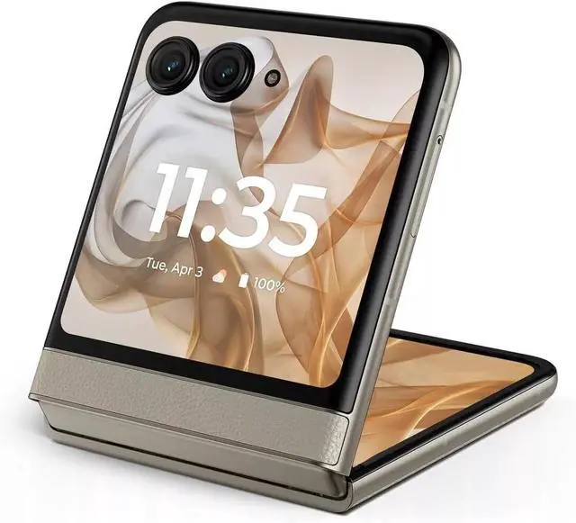 Alt view image 6 of 6 - Motorola razr | 2024 | Unlocked | Made for US 8/256GB | 50MP Camera | Beach Sand Unlocked Smartphone Cell