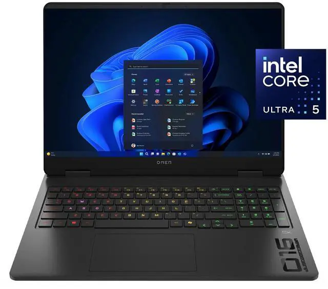 Alt view image 4 of 4 - HP OMEN 16" 2K 165Hz Windows Slim Gaming Laptop Intel Core Ultra 5 225H Nvidia RTX 5050 16GB RAM 1TB SSD Shadow Black C0SX3UA#ABA
