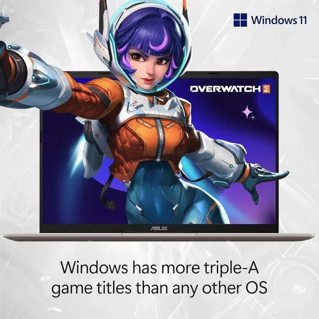 Alt view image 4 of 4 - ASUS Vivobook 14 Laptop, Copilot+ PC, 14 WUXGA 60Hz Display, AMD Ryzen AI 7 350 with XDNA NPU, AMD Radeon Graphics, 16GB RAM, 512GB SSD, Platinum Gold, M1407KA-PS74