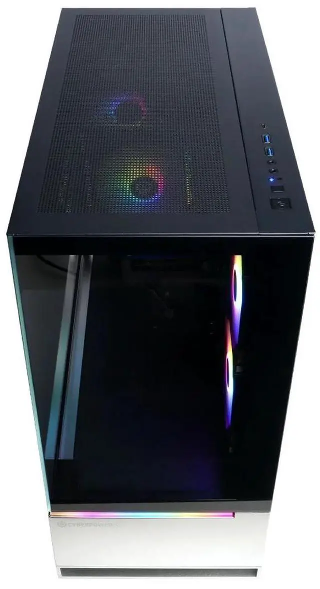 Alt view image 2 of 3 - CyberPowerPC Gamer Master Gaming Desktop, AMD Ryzen 5 8400F, NVIDIA GeForce RTX 5060 8GB, 16GB DDR5, 1TB SSD, Black, GMA7300WST