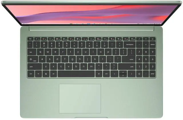 Alt view image 2 of 4 - ASUS CX15 15.6 inch FHD IPS Chromebook Laptop Intel Celeron N4500 4GB RAM 128GB eMMC Misty Green