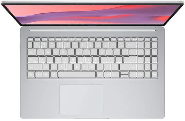 Alt view image 3 of 4 - ASUS CX15 15.6 inch FHD IPS Chromebook Laptop Intel Celeron N4500 4GB RAM 128GB eMMC Pure Gray