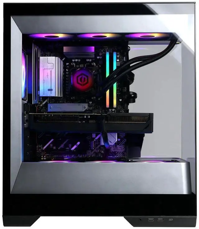 Alt view image 5 of 5 - CyberpowerPC Gamer Supreme Liquid Cooled  AMD Ryzen 9 9900X3D 4.4GHz  Nvidia GeForce RTX 5070 Ti, 16GB  Windows 11