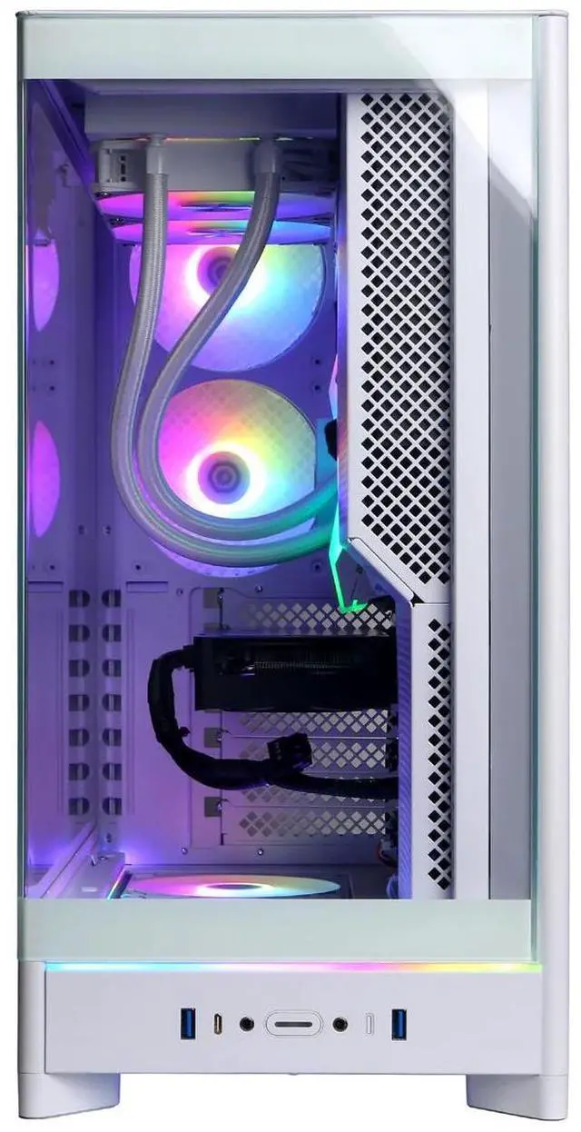Alt view image 2 of 6 - CyberpowerPC Gamer Supreme Liquid Cooled  AMD Ryzen 7 9700X 3.8GHz  AMD Radeon RX 9060 XT, 16GB  Windows 11