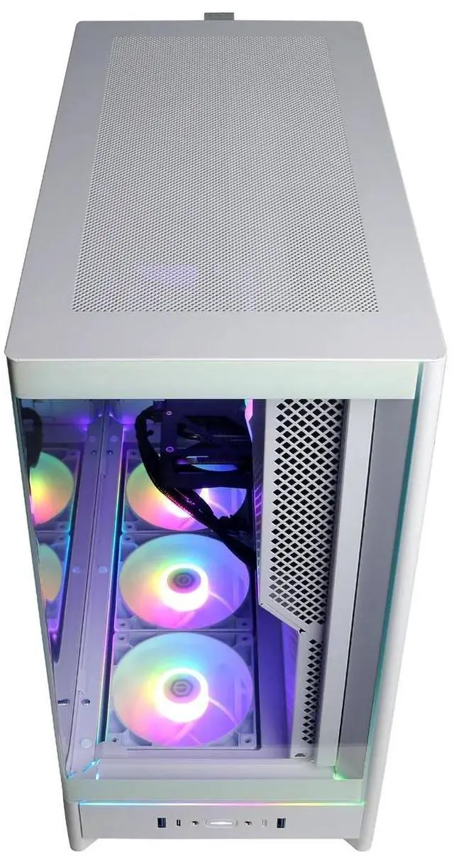 Alt view image 3 of 6 - CyberpowerPC Gamer Supreme Liquid Cooled  AMD Ryzen 7 9700X 3.8GHz  AMD Radeon RX 9060 XT, 16GB  Windows 11