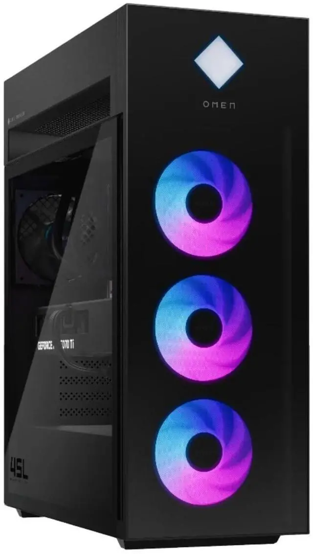Alt view image 4 of 4 - HP OMEN 45L Gaming Desktop PC - Intel Core Ultra 9 285K - NVIDIA GeForce RTX 5070 Ti - 64GB Memory - 2TB SSD - Windows 11 Home