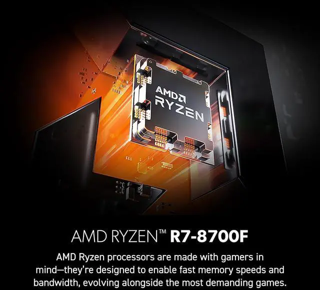 Alt view image 2 of 5 - MSI Codex Z2 Gaming Desktop: AMD R7-8700F, GeForce RTX 5070, 32GB DDR5, 2TB m.2 NVMe SSD, USB Type-C, VR-Ready, Windows 11 Home : A8NVP-436US