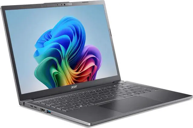 Alt view image 2 of 6 - Acer Aspire 14 AI Copilot+ PC | 14" WUXGA Display | Intel Core Ultra 5 Processor 226V | NPU: Up to 40 Tops - GPU: Up to 53 Tops | Intel ARC 130V | 16GB LPDDR5X | 512GB SSD | Wi-Fi 6E | A14-52M-51S1