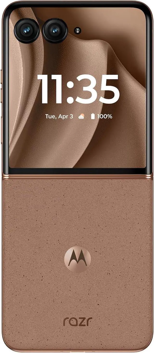Alt view image 3 of 6 - Motorola Razr+ 2025 | Unlocked | Made for US 12/256GB | 50MP Camera | Pantone Mocha Mousse