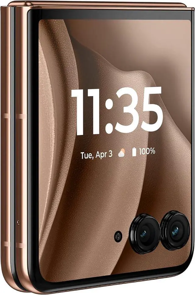 Alt view image 4 of 6 - Motorola Razr+ 2025 | Unlocked | Made for US 12/256GB | 50MP Camera | Pantone Mocha Mousse