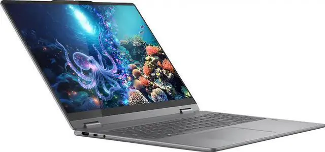 Alt view image 2 of 5 - Lenovo - Yoga 7i 2-in-1 - Copilot+ PC - 16" 2K Touchscreen Laptop - Intel Core Ultra 5 Processor - 16GB Memory - 512GB SSD - Luna Grey