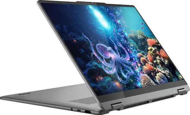 Alt view image 3 of 5 - Lenovo - Yoga 7i 2-in-1 - Copilot+ PC - 16" 2K Touchscreen Laptop - Intel Core Ultra 5 Processor - 16GB Memory - 512GB SSD - Luna Grey