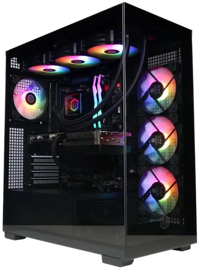 Main image of CyberPowerPC Gamer Supreme Gaming Desktop, AMD Ryzen 7 9800X3D, NVIDIA GeForce RTX 5070 Ti 16GB, 32GB DDR5, 2TB SSD, Black, SLC7700WST