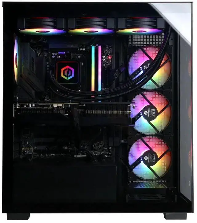 Alt view image 2 of 4 - CyberPowerPC Gamer Supreme Gaming Desktop, AMD Ryzen 7 9800X3D, NVIDIA GeForce RTX 5070 Ti 16GB, 32GB DDR5, 2TB SSD, Black, SLC7700WST