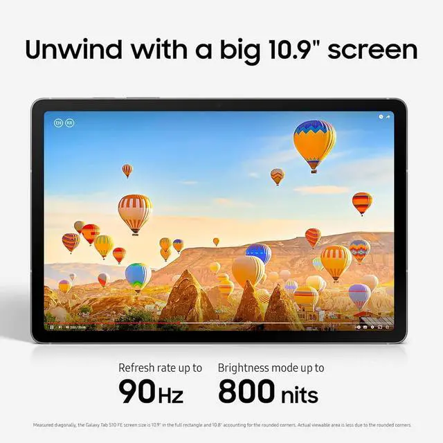 Alt view image 2 of 5 - SAMSUNG Galaxy Tab S10 FE 128GB WiFi Android Tablet, Large Display, Long Battery Life, Exynos 1580 Processor, IP68 Water-Resistant, 90 Hz Refresh, S Pen for Note-Taking, US Version, Blue