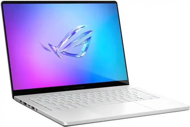 Main image of ASUS - ROG Zephyrus G14 14" 3K OLED 120Hz Gaming Laptop - Copilot+ PC - AMD Ryzen AI 9 HX - 32GB RAM - NVIDIA RTX 5080 - 2TB - Platinum White