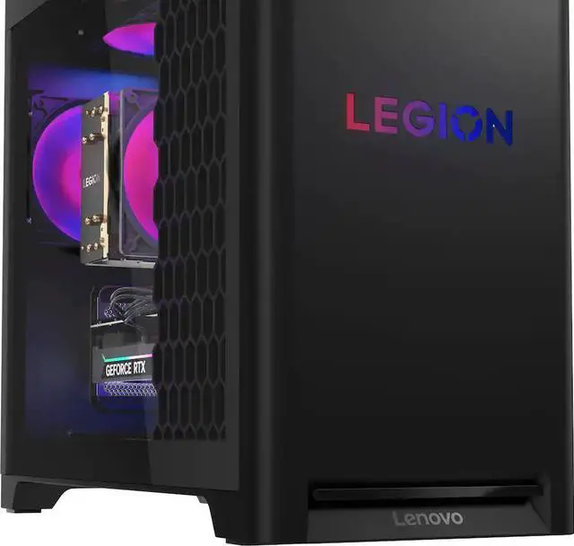Alt view image 2 of 5 - Lenovo - Legion Tower 5 Gaming Desktop - AMD Ryzen 7 7800X3D - 32GB Memory - NVIDIA GeForce RTX 5070 - 1TB SSD - Eclipse Black