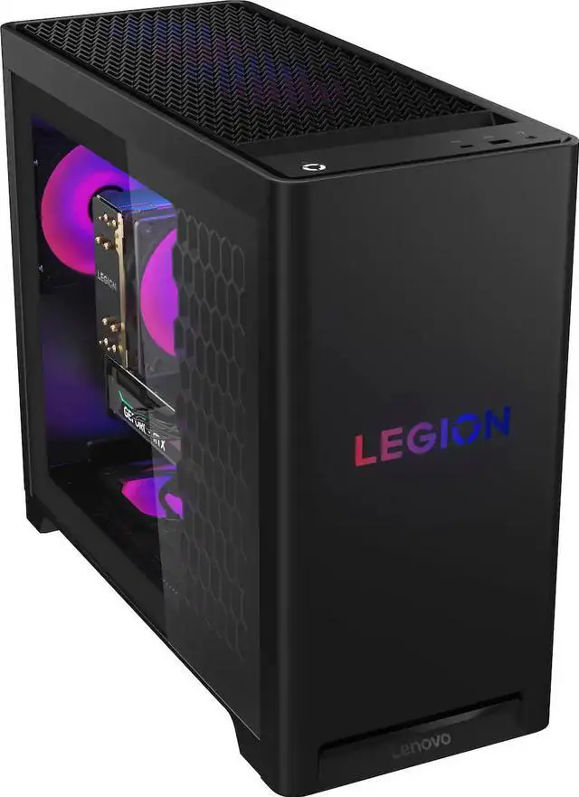 Alt view image 4 of 5 - Lenovo - Legion Tower 5 Gaming Desktop - AMD Ryzen 7 7800X3D - 32GB Memory - NVIDIA GeForce RTX 5070 - 1TB SSD - Eclipse Black