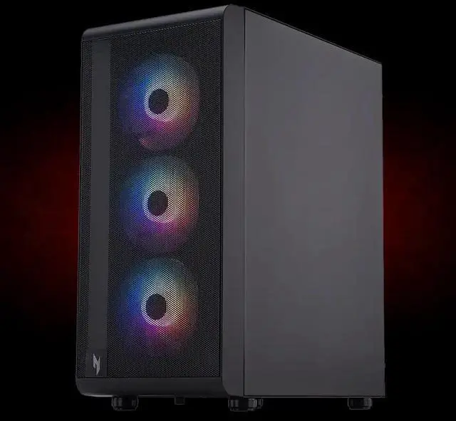 Alt view image 5 of 5 - Acer - Nitro 60 Gaming Desktop - Intel Core i7-14700F - 32GB DDR5 Memory - NVIDIA GeForce RTX 5070 - 1TB SSD - Black