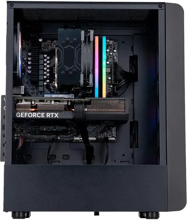 Alt view image 3 of 5 - Acer - Nitro 60 Gaming Desktop - Intel Core i7-14700F - 32GB DDR5 Memory - NVIDIA GeForce RTX 5070 - 1TB SSD - Black